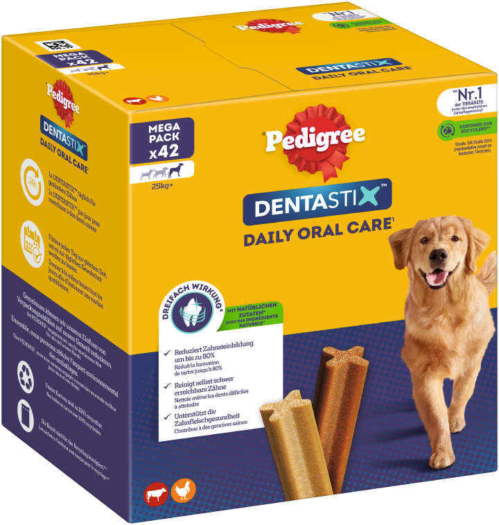 Pedigree Hundeleckerli DentaStix Daily Oral Care für große Hunde